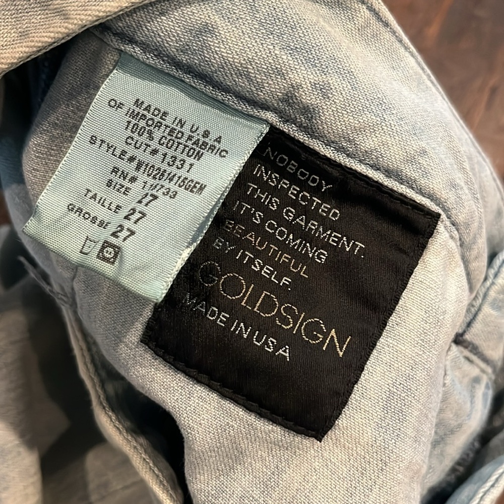💥SOLD💥Goldsign Retro Super Wide Leg Scandal Jeans NWOT - Picture 4 of 16